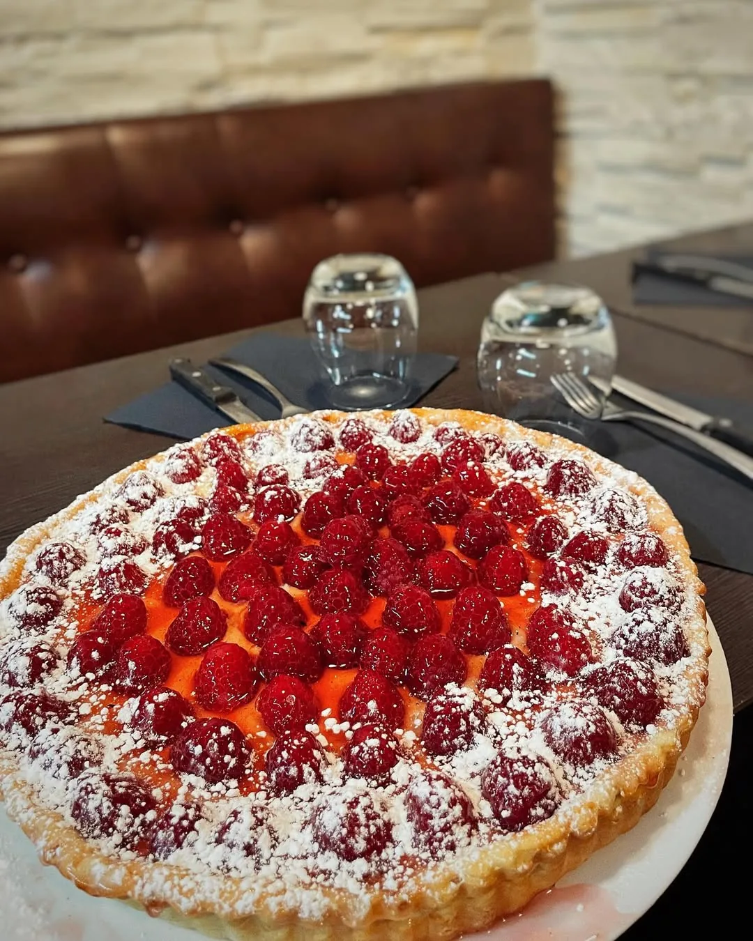 Homemade strawberry tart